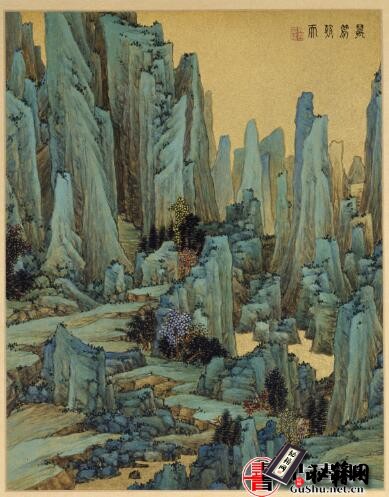 古籍.十万图册.清.任熊绘.泥金笺设色.北京故宫博物院藏